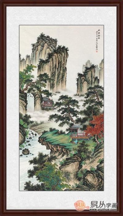 玄關(guān)豎版畫掛什么好？詩(shī)情畫意的山水畫了解下！