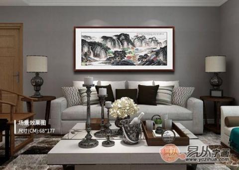 客廳沙發(fā)墻掛畫(huà)推薦！五幅山水國(guó)畫(huà)打造不同美麗的家！