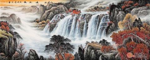 宋唐風(fēng)水國(guó)畫欣賞！山高水長(zhǎng)美景獨(dú)特財(cái)運(yùn)旺