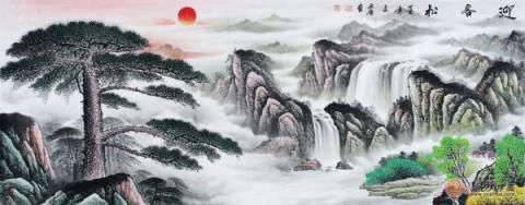 宋唐風(fēng)水國(guó)畫欣賞！山高水長(zhǎng)美景獨(dú)特財(cái)運(yùn)旺