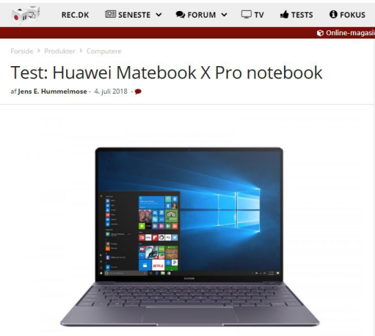 實(shí)力猛將！HUAWEI MateBook X Pro征服“高冷范”的北歐市場(chǎng)