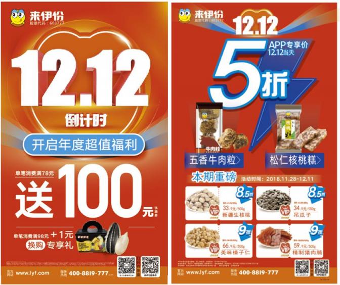 領(lǐng)跑“雙12”預(yù)熱賽，來伊份“爆款禮盒”日銷九萬份居行業(yè)第一