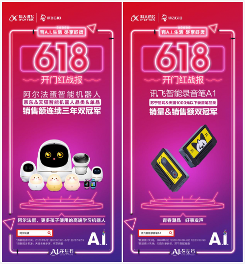 科大訊飛618開門紅初戰(zhàn)告捷：四大品類蟬聯(lián)冠軍，多款單品斬獲第一！