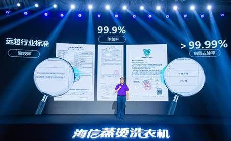 健康洗衣新物種來了！海信發(fā)布“離子蒸燙洗”黑科技