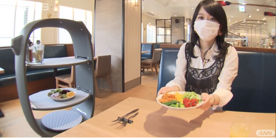 日本餐飲業(yè)正在推廣送餐機(jī)器人:無(wú)接觸配送，避免人員接觸