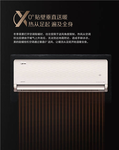 美的空調旋耀掛機，顛覆傳統(tǒng)制熱模式的冬季空調