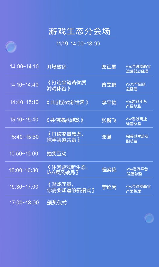 vivo開發(fā)者大會(huì)曝光匯總，各大會(huì)場(chǎng)信息都在這里了！