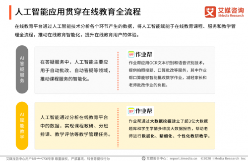 艾媒咨詢發(fā)布2020中國在線教育報(bào)告:作業(yè)幫規(guī)模效率雙領(lǐng)先