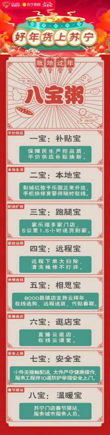有補(bǔ)貼、幫跑腿，蘇寧易購(gòu)這碗“八寶粥”甜咸黨皆愛