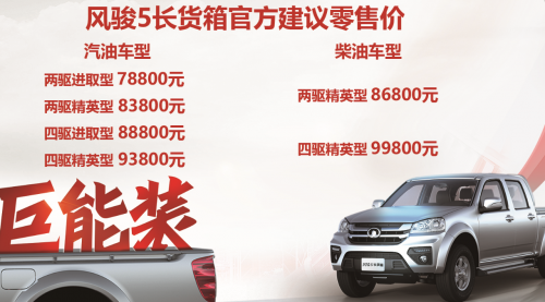 致富路上“最強(qiáng)助攻”！ 風(fēng)駿5長(zhǎng)貨箱全國(guó)聯(lián)動(dòng)上市
