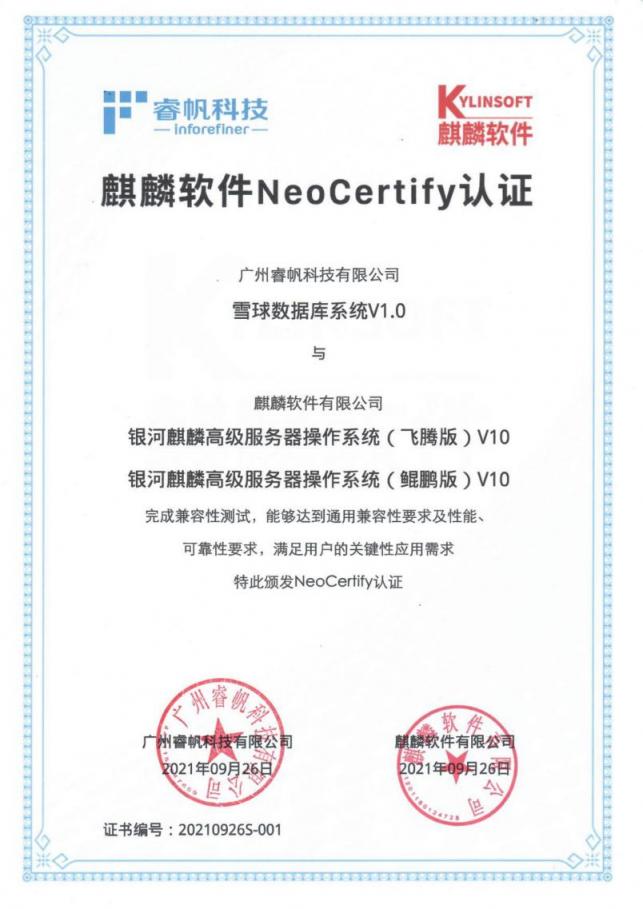 全面支持國產(chǎn)化，睿帆科技與麒麟軟件完成兼容性互認(rèn)證