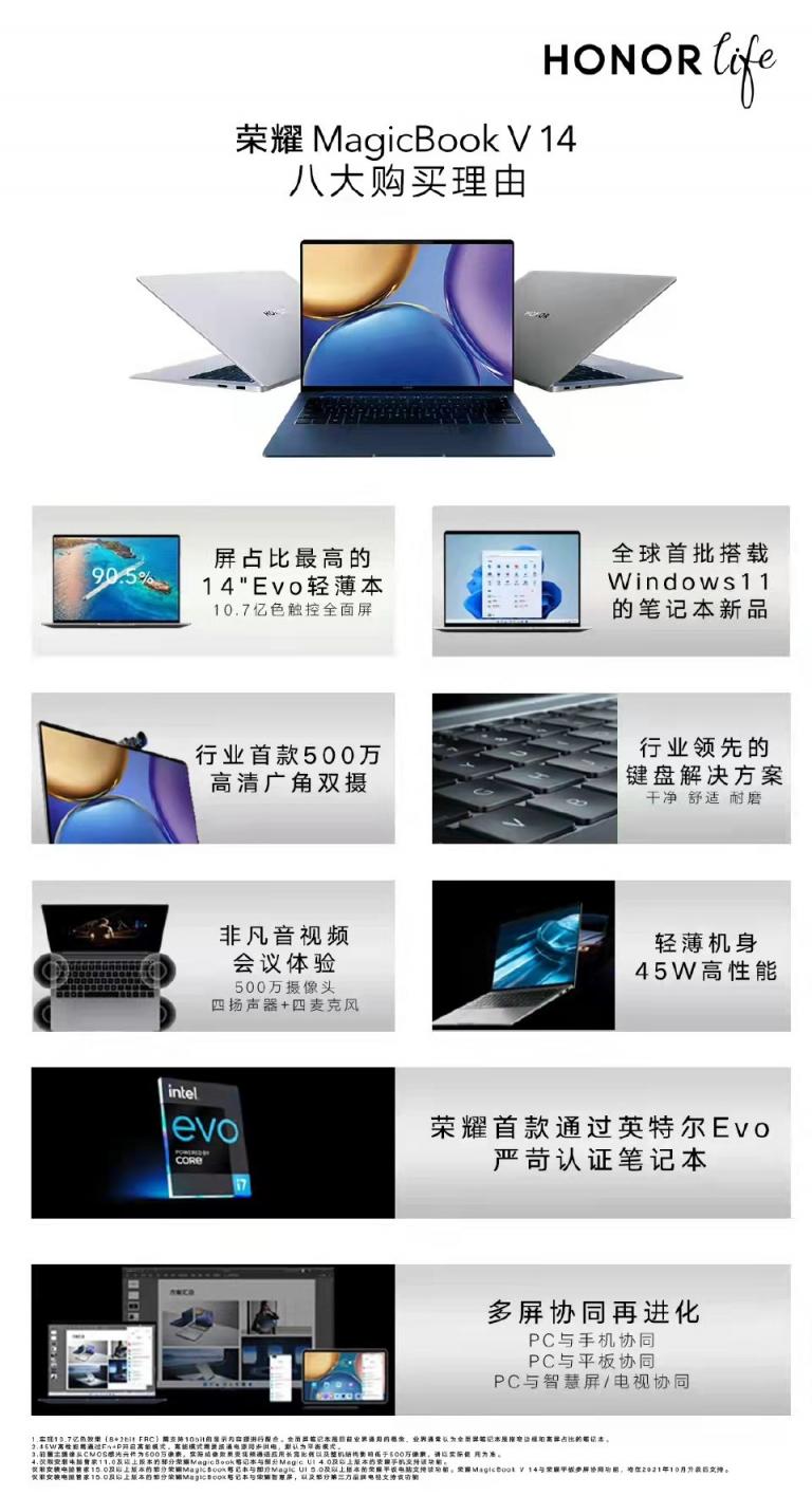 萬(wàn)物互聯(lián)體驗(yàn)新標(biāo)桿 榮耀MagicBook V 14首銷(xiāo)6199元起