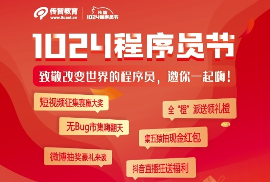 創(chuàng)新不止逐夢(mèng)前行，傳智教育1024程序員節(jié)致敬奮斗中的你