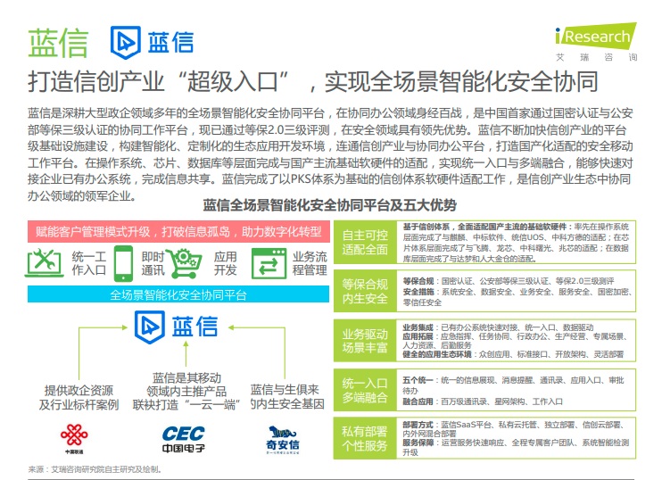 中國移動(dòng)辦公行業(yè)報(bào)告火熱出爐 藍(lán)信榮膺信創(chuàng)產(chǎn)業(yè)“超級(jí)入口”