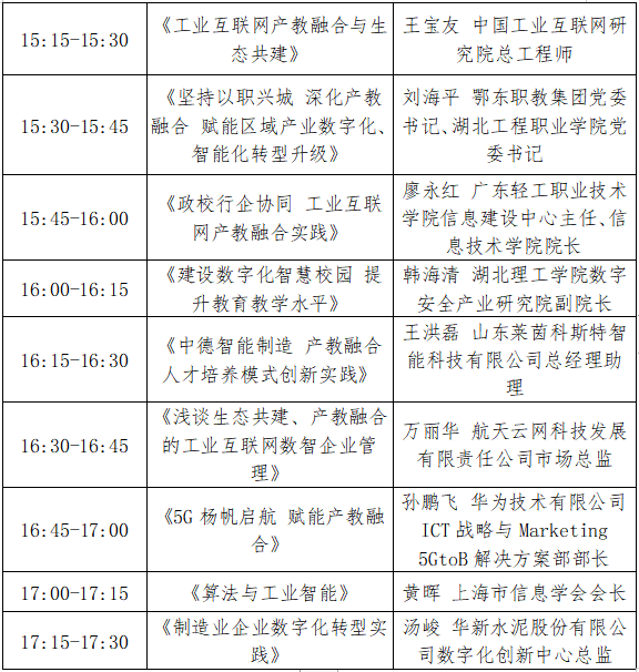 2021中國(guó)5G+工業(yè)互聯(lián)網(wǎng)大會(huì)“工業(yè)互聯(lián)網(wǎng)產(chǎn)教融合創(chuàng)新發(fā)展專題會(huì)議”將于11月19日召開(kāi)