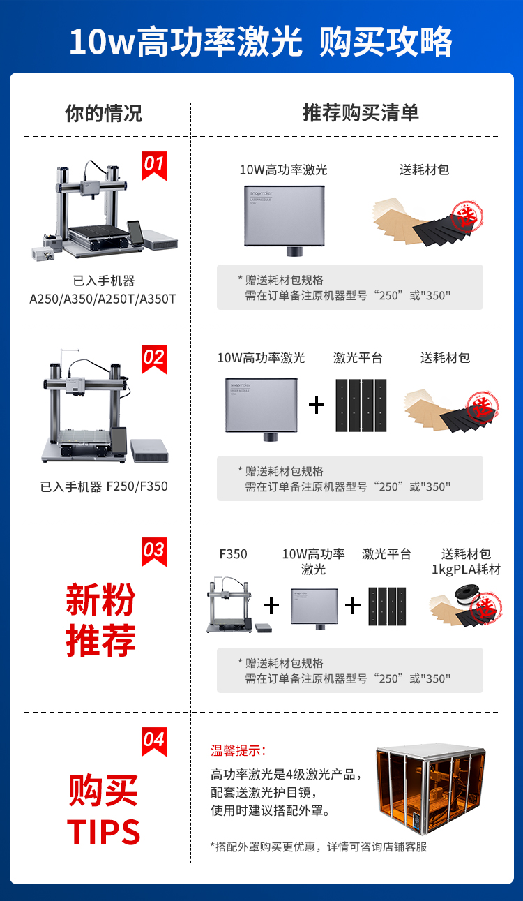 揭秘：Snapmaker 10W 高功率激光模組究竟有多厲害？