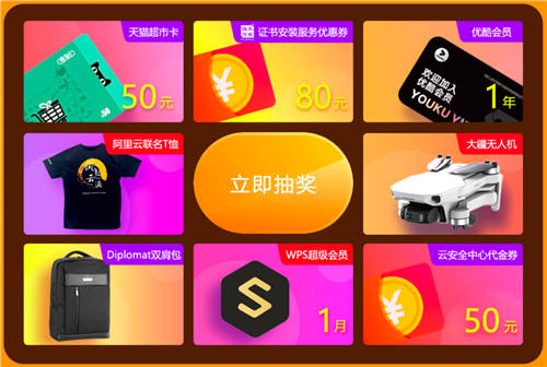 最后3天！阿里云SSL證書年終大回饋 100%有獎