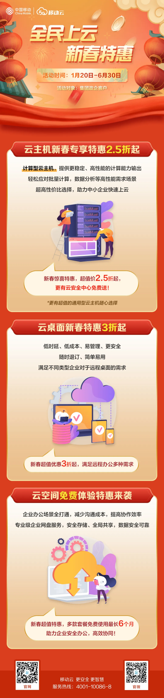 云上吉祥年，移動云新春福利購來啦！