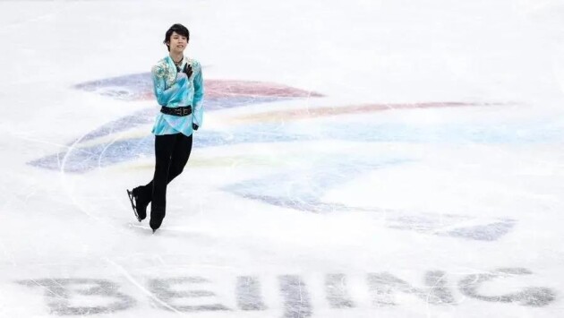 北京冬奧會主媒體中心（MMC）中，羽生結(jié)弦一個人的發(fā)布會