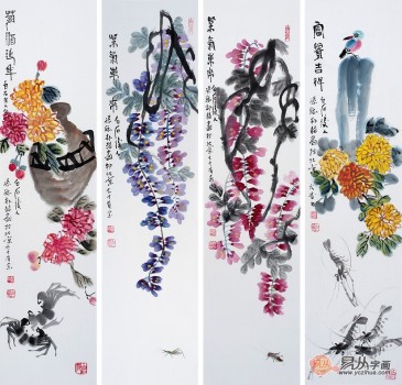 齊白石孫媳，畫家樸喆花鳥畫，當代極具收藏升值潛力的書畫家