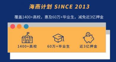 自如海燕計劃九城開啟 優(yōu)惠加碼助千所高校畢業(yè)生獨(dú)立