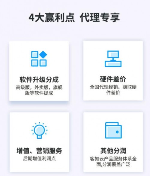 代理商專享四大盈利優(yōu)勢，客如云誠招合作伙伴！