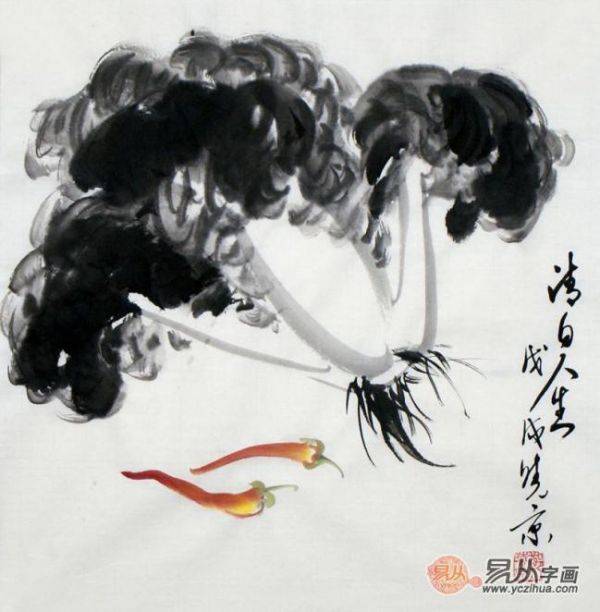 什么畫(huà)掛在玄關(guān)寓意好？掛鄭曉京白菜國(guó)畫(huà) 擁有好風(fēng)水的家