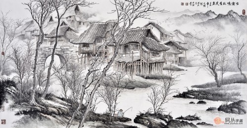 吳大愷寫意山水畫品賞，這是對(duì)藝術(shù)的一種升華