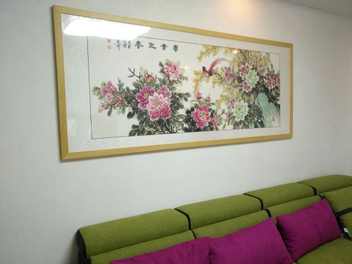 客廳內(nèi)掛什么字畫好，吉祥又有品的名家石開花鳥畫匯總