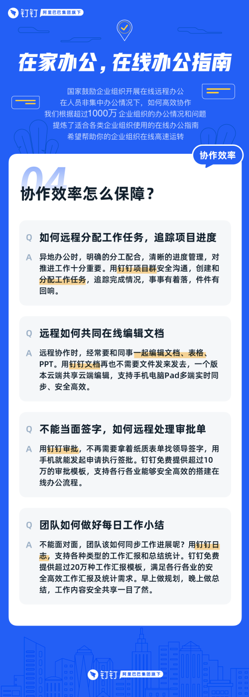 有了釘釘在家辦公指南 宅家辦公也不怕！