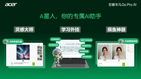 靈感大師？摸魚神器？學習外掛？宏碁非凡Go Pro AI給你親民嘗鮮體驗！