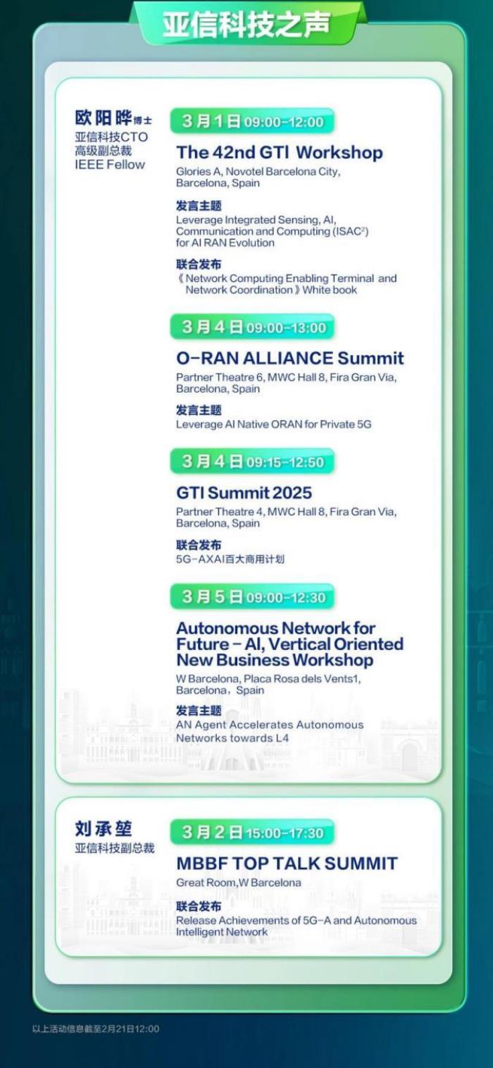 MWC 2025 巴塞羅那，亞信科技與您不見不散！