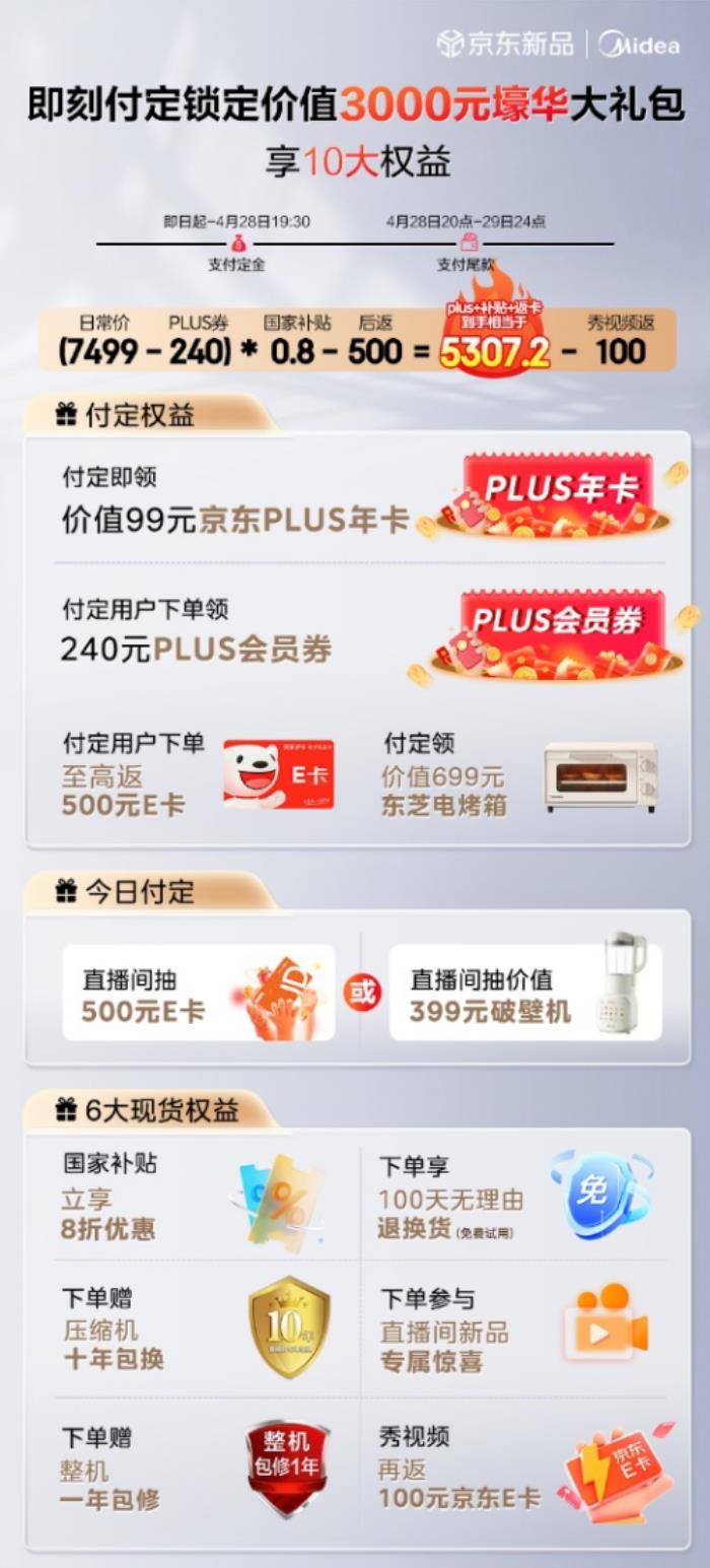 美的新品餐邊柜冰箱京東首發(fā)在即 預(yù)定送價(jià)值3000元新品權(quán)益