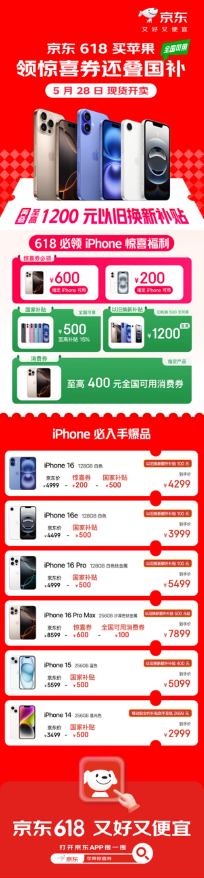 京東Apple產(chǎn)品又又又放大招了 限時搶1200元以舊換新補(bǔ)貼券