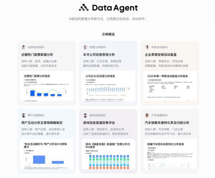 火山引擎Data Agent體驗(yàn)中心正式上線！企業(yè)級(jí)AI數(shù)據(jù)專家觸手可及